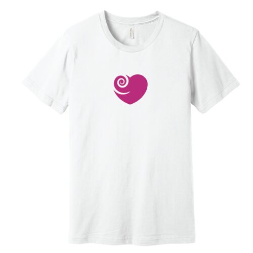 Spiral Pink Heart 3600 White shirt Thumbnail