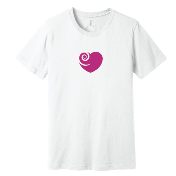 Spiral Pink Heart 3600 White shirt Thumbnail